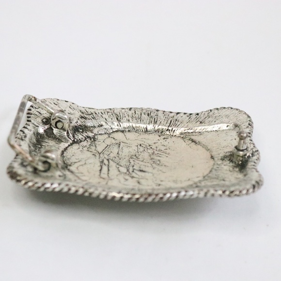 Embellished Silver Belt Buckle - OS - Picture 3 of 4